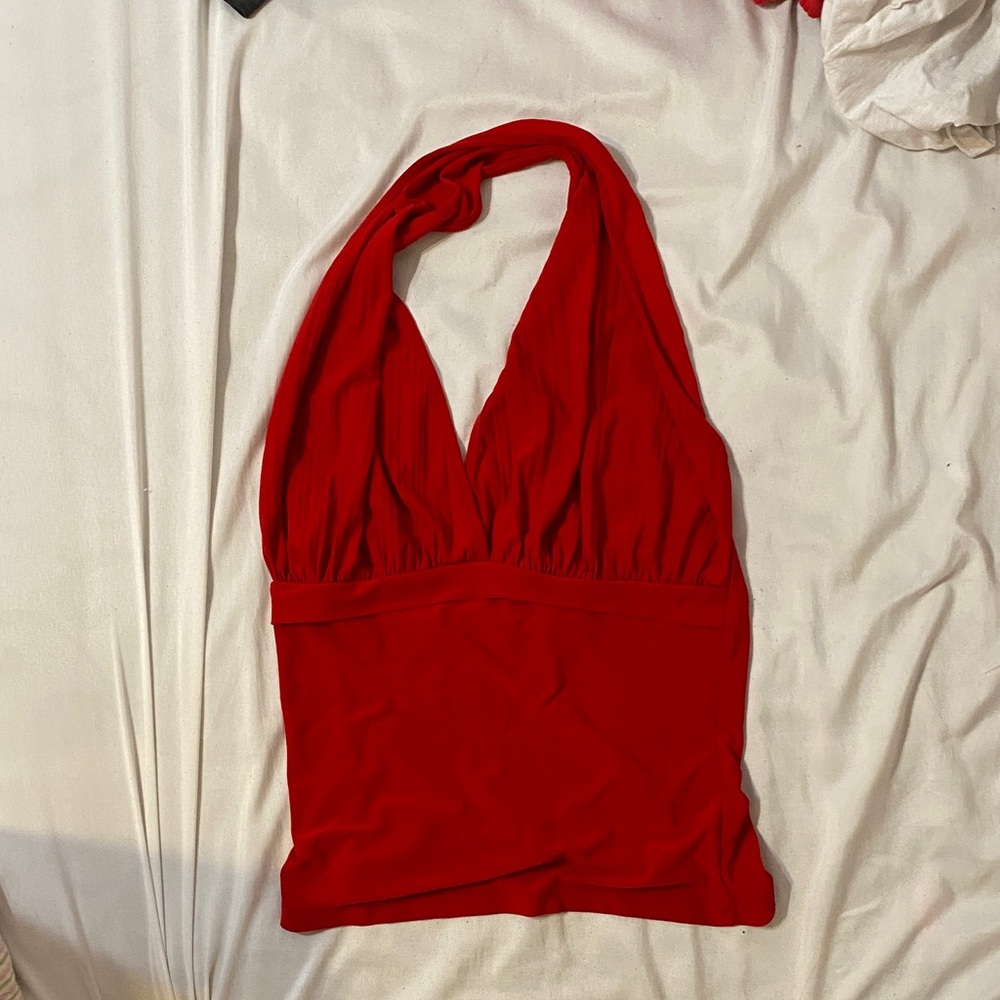 Red Halter Top